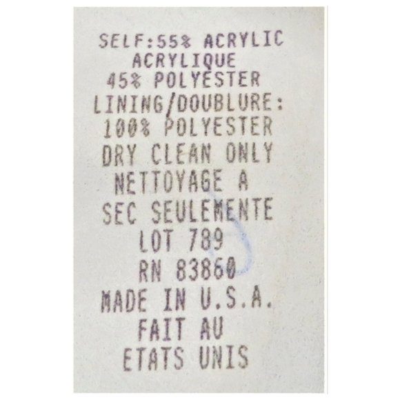 Fine Line Double Breasted Blazer in Size Medium - Picture 4 of 5